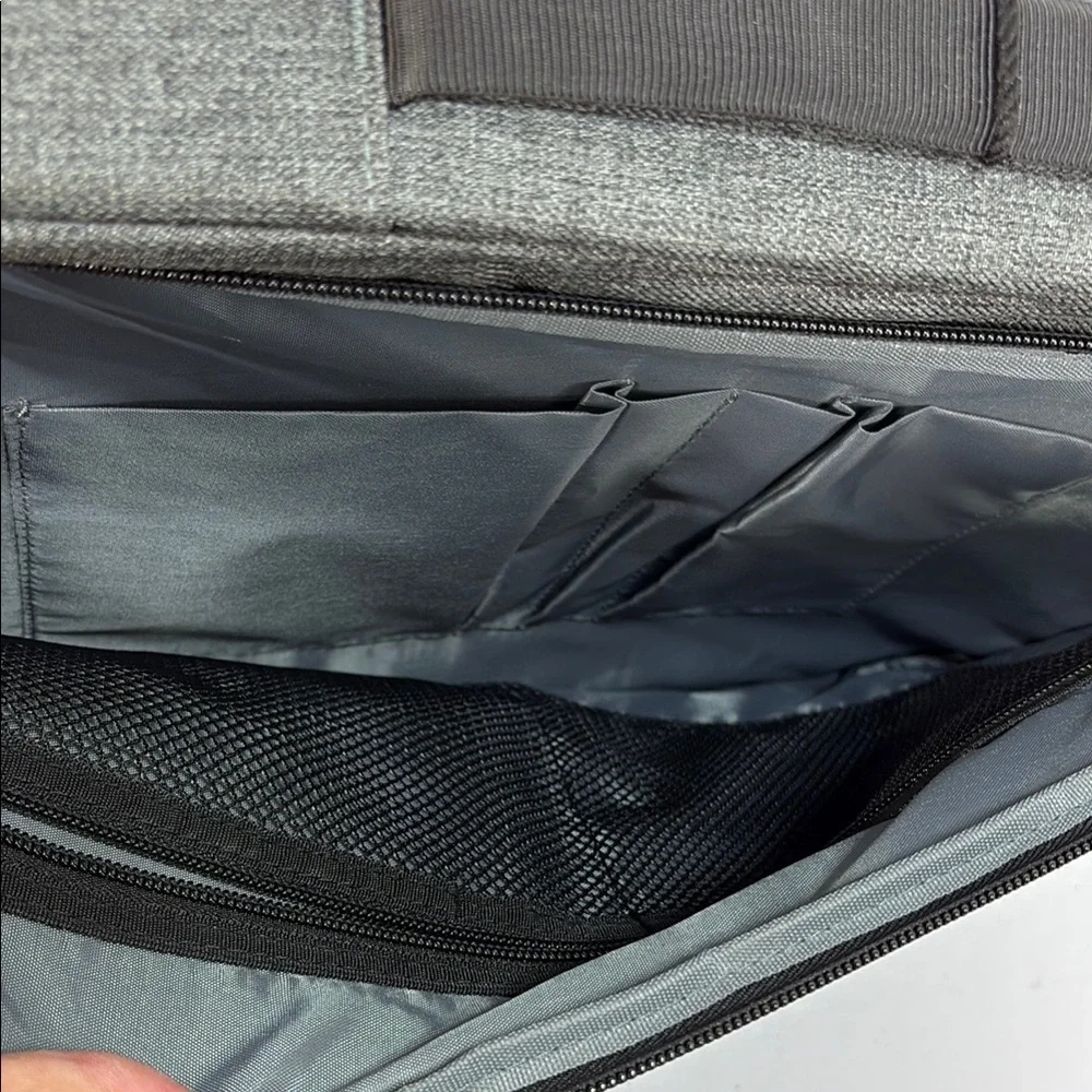 NWT Gray Laptop convertible Bag with Modern Design and Reflective Detail